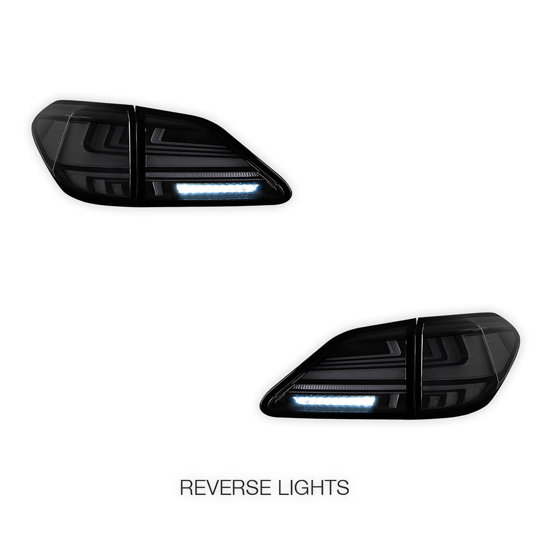 Lexus RX450h GYL15 (2009 - 2014) Sequential Black Smoked LED Tail Lights LH + RH