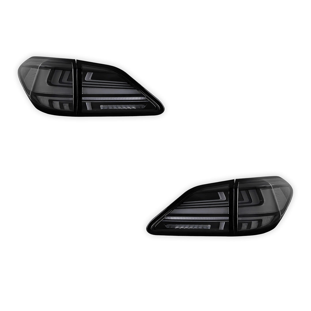 Lexus RX350 GGL15 (2012 - 2014) Sequential Black Smoked LED Tail Lights LH + RH