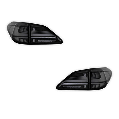 Lexus RX350 GGL15 (2012 - 2014) Sequential Black Smoked LED Tail Lights LH + RH