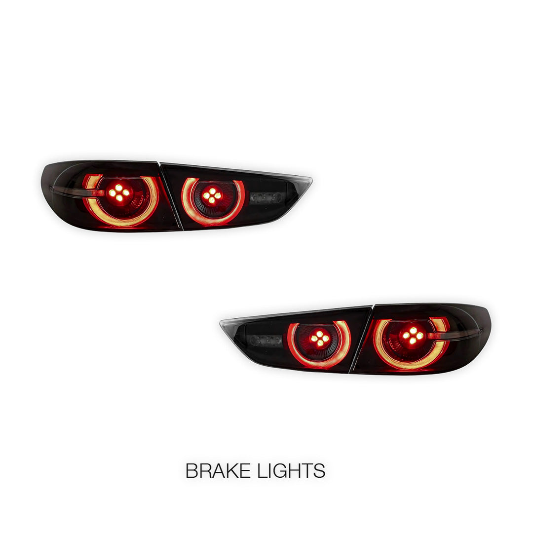 Mazda 3 Axela BP (2019 - 2022) Sequential Smoked LED Tail Lights LH + RH