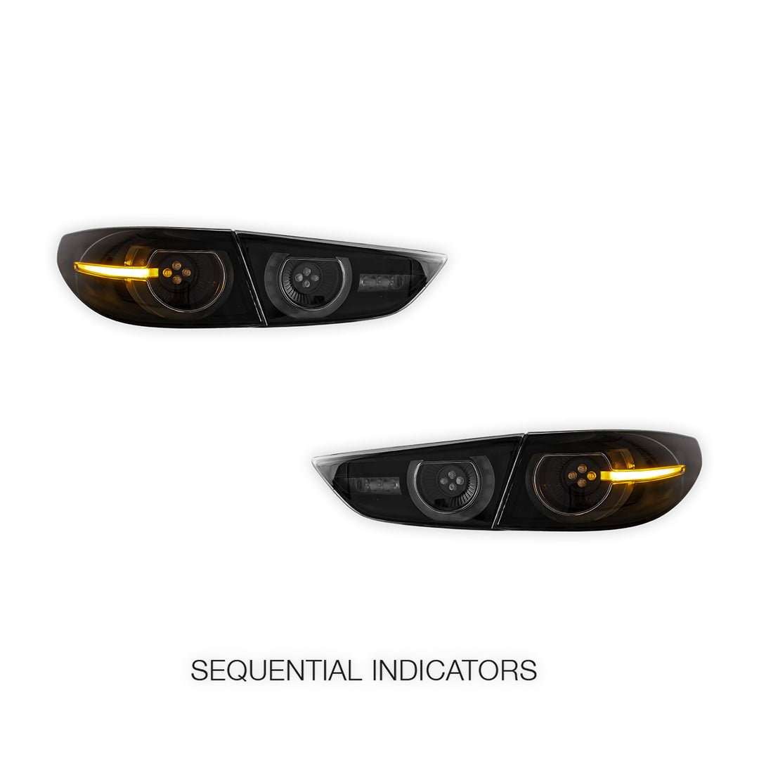 Mazda 3 Axela BP (2019 - 2022) Sequential Smoked LED Tail Lights LH + RH