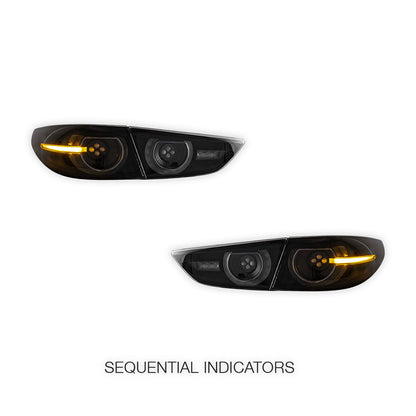Mazda 3 Axela BP (2019 - 2022) Sequential Smoked LED Tail Lights LH + RH