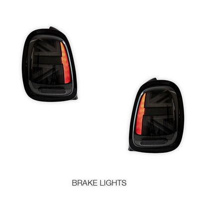 Mini Cooper F55 / F56 / F57 (2014 - 2018) Sequential Smoked Black LED Tail Lights LH + RH