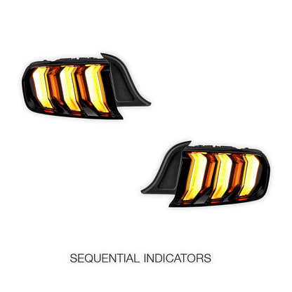 Ford Mustang FM / FN (2015 - 2021) Sequential Red Full LED Tail Lights LH + RH