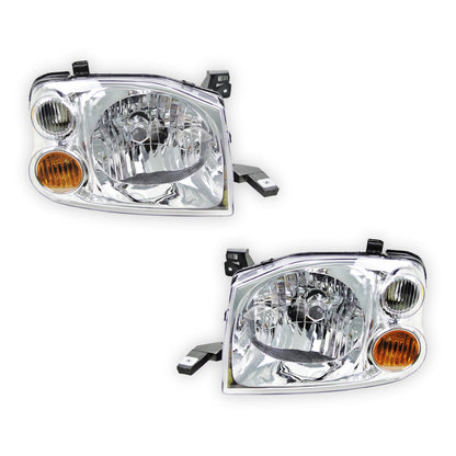 Nissan Navara D22 (2001 - 2015) Amber OEM Style Headlights LH + RH