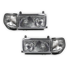 Toyota LandCruiser 80 Series Sahara (1990 - 1998) OEM Style Headlights & Corner Lights LH + RH