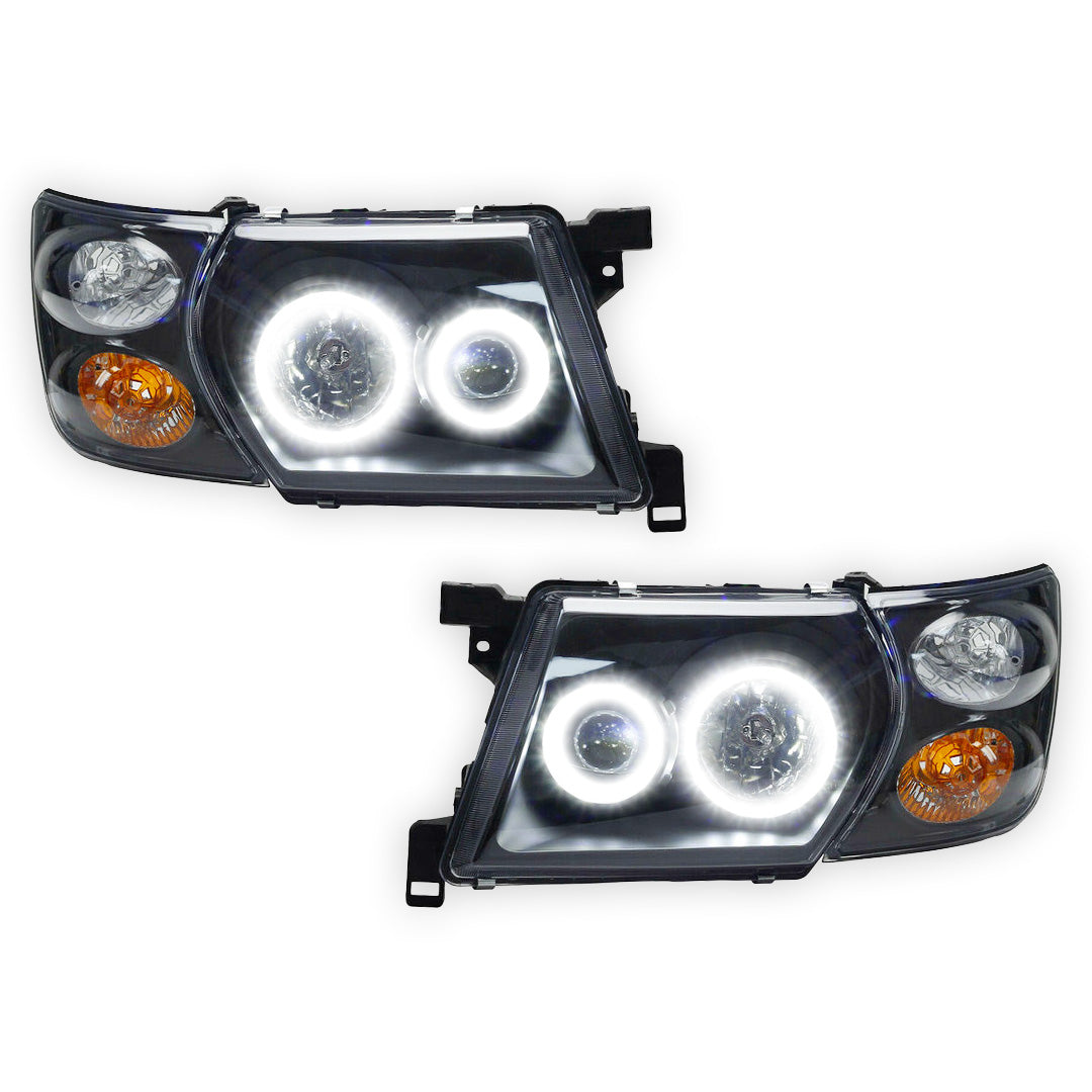 Nissan Patrol / Safari GU Y61 (1997 - 2007) Halo Angel Eyes Headlights LH + RH