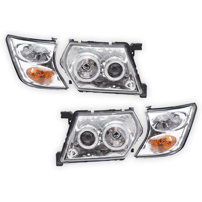 Nissan Patrol / Safari GU Y61 (1997 - 2007) Halo Angel Eyes Headlights LH + RH