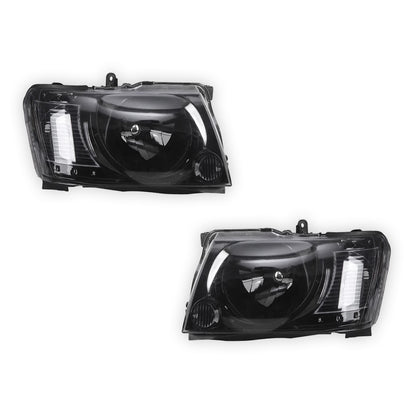 Nissan Patrol / Safari GU Y61 Wagon & Ute (2004 - 2015) Smoked Headlights LH + RH