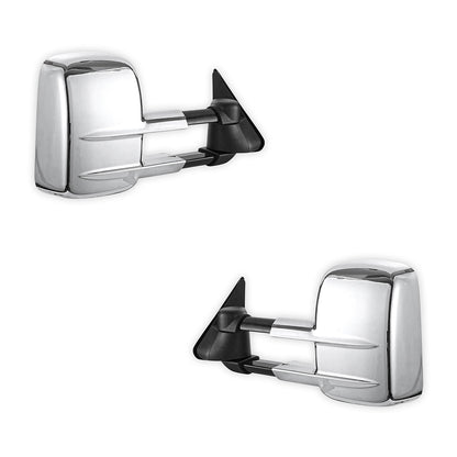 Nissan Patrol GU / Y61 / TY61 (1997 - 2016) Chrome Extendable Towing Side Mirrors