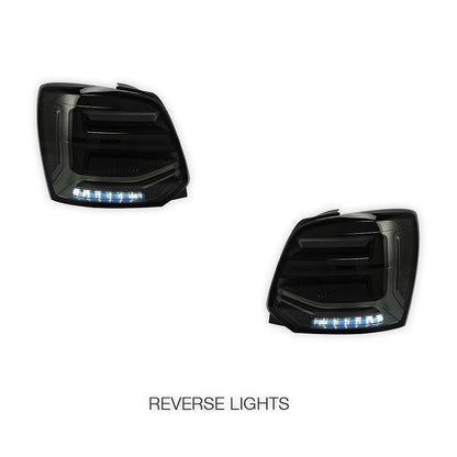 Volkswagen Polo 6R (2009 - 2017) Sequential Smoked LED Tail Lights LH + RH