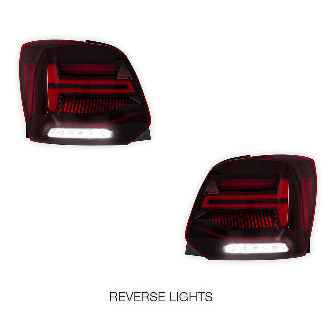 Volkswagen Polo 6R (2009 - 2017) Sequential Red LED Tail Lights LH + RH