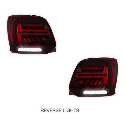 Volkswagen Polo 6R (2009 - 2017) Sequential Red LED Tail Lights LH + RH