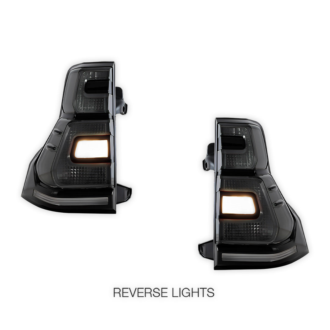 Toyota Prado 150 Series All Models (2010 - 2017) Sequential Smoked LED Tail Lights LH + RH