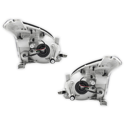 Toyota LandCruiser Prado 120 Series All Models (2002 - 2009) Chrome OEM Style Headlights LH + RH