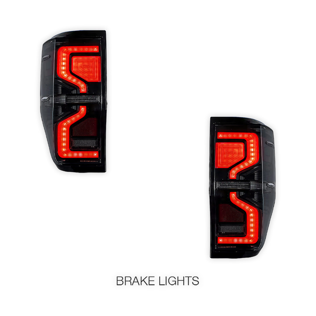 Ford Ranger PX MK1 / MK2 (2012 - 2018) Sequential Smoked Full LED Tail Lights LH + RH