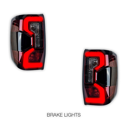 Ford Ranger T9 PY (2022 - 2023) Smoked LED Tail Lights LH + RH