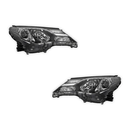 Toyota RAV4 XA40 GX / GXL Series 1 (2012 - 2015) Non-Xenon Headlights LH + RH