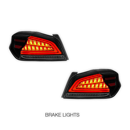 Subaru WRX VA (2015 - 2021) Sequential Smoked Clear Tail Lights LH + RH