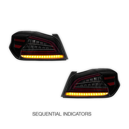 Subaru WRX VA (2015 - 2021) Sequential Smoked Clear Tail Lights LH + RH