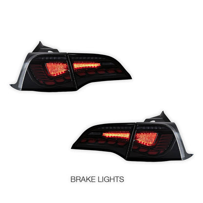Tesla Model 3 Sedan (2017 - 2022) Sequential Clear Tail Lights LH + RH