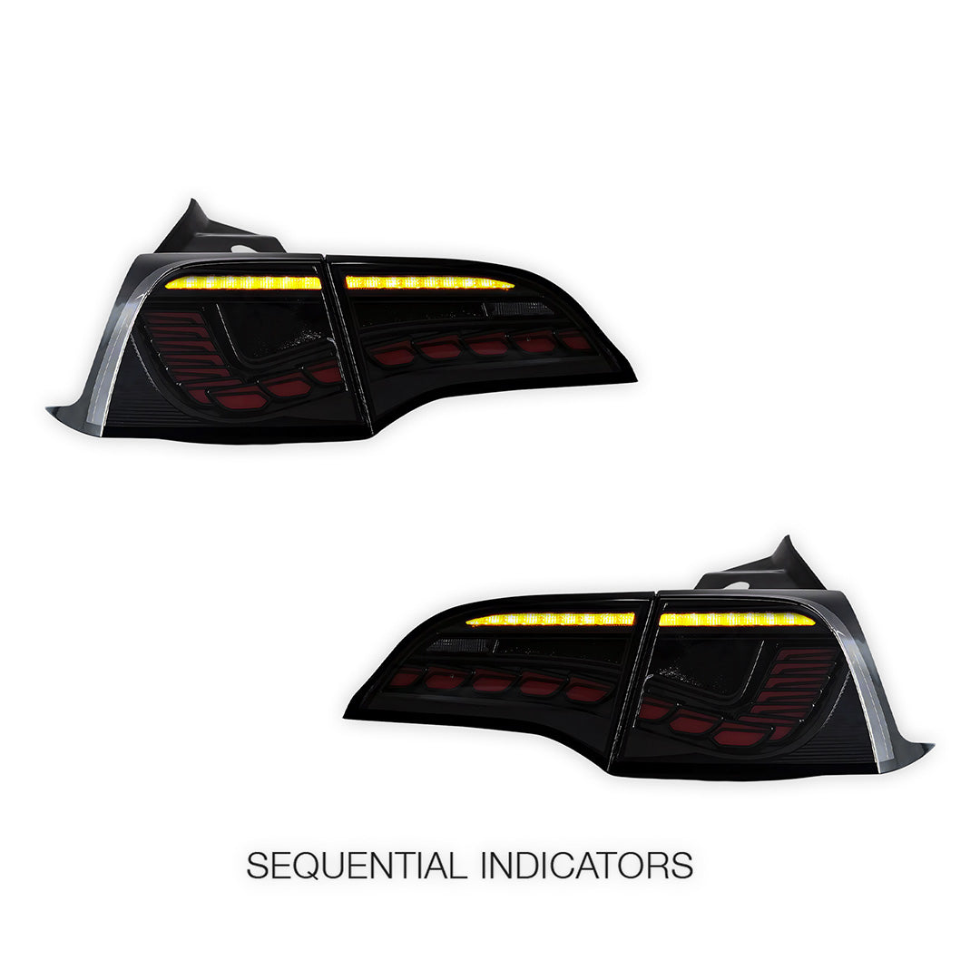Tesla Model Y SUV (2022) Sequential Clear Tail Lights LH + RH