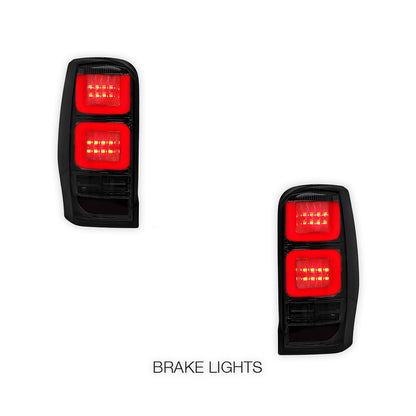 Mitsubishi Triton MR (2019 - 2022) Sequential Smoked Full LED Tail Lights LH + RH
