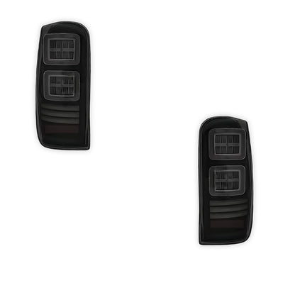 Mitsubishi Triton MR (2019 - 2022) Sequential Smoked Block Style Full LED Tail Lights LH + RH